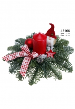 Nobilisgesteck mit Stumpe 50/100 rot